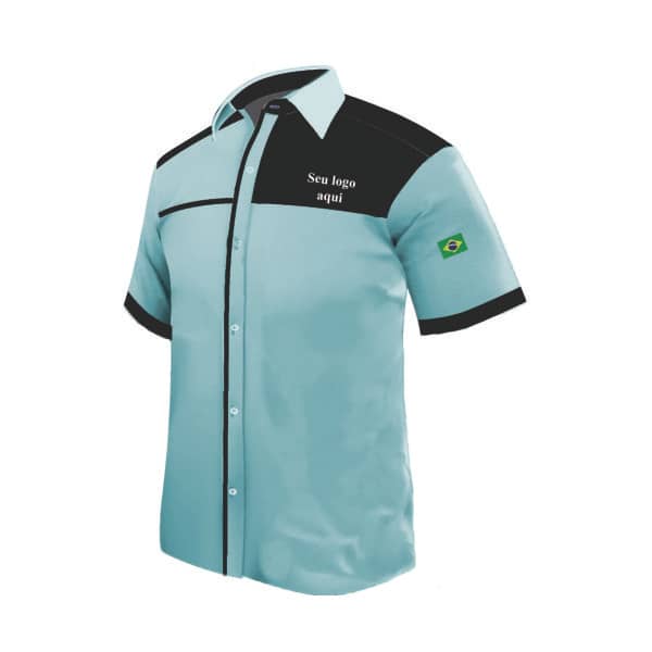 Camisa Social em Duas Cores Personalizada
