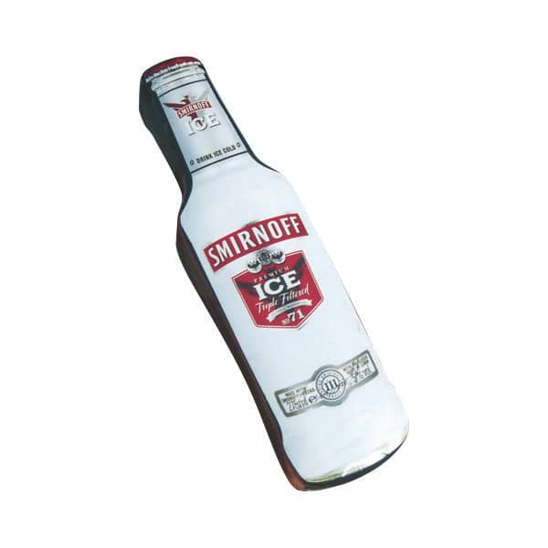 Camiseta Prensada em Formato de Garrafa