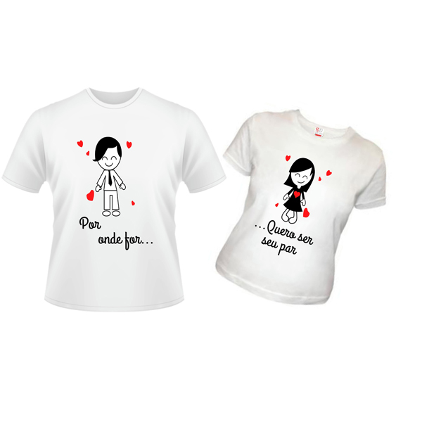 Camisetas personalizadas para casal
