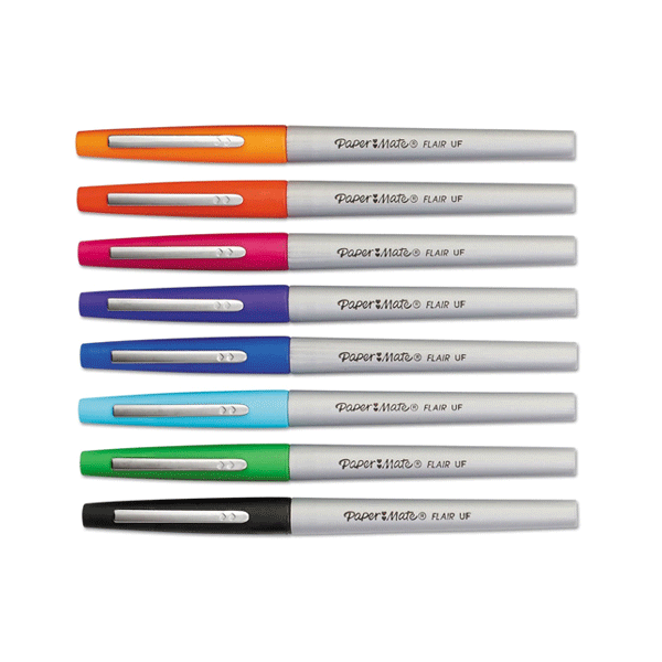Caneta Hidrográfica com 8 Cores Paper Mate Flair