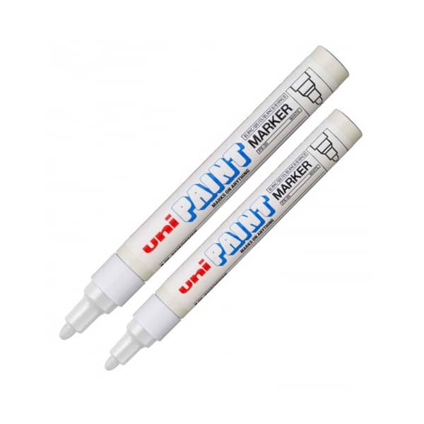 Caneta Marcador Permanente Multiuso Px 20 Branco