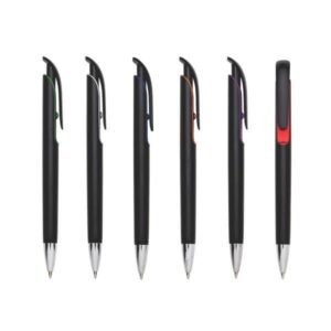 Caneta Plástica Curvada Personalizada