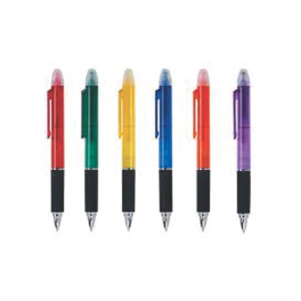 Caneta Plástica com Corpo Colorido Personalizada