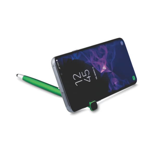 Caneta Plástica com Ponteira Touch e Suporte para Cel