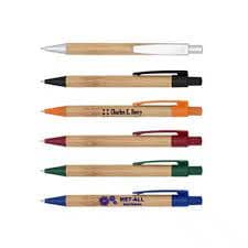 Canetas Coloridas Bambu Personalizadas