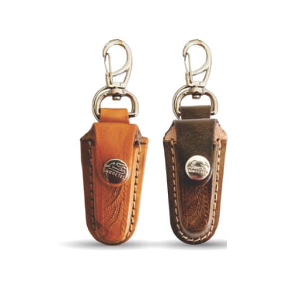 Canivete com Chaveiro em Couro Bainha Personalizado