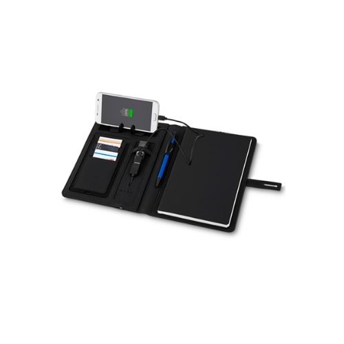 Capa para Caderno com Powerbank para Brindes