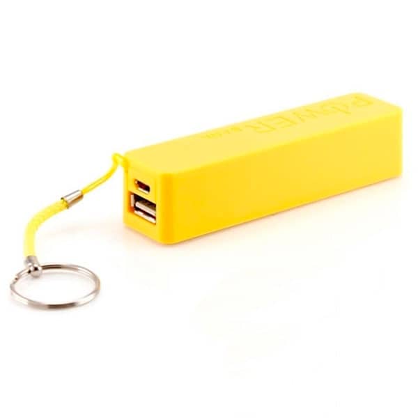 Carregador de Celular Power Bank Amarelo