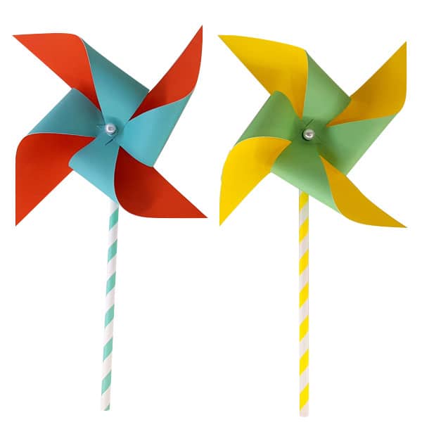 Catavento Colorido Cores Lisas