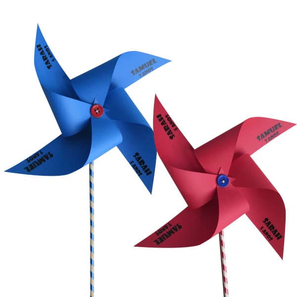 Cataventos de Papel Decorativos Personalizados