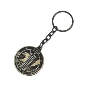 Chaveiro 3D Esmaltado c/ Acabamento Envelhecido