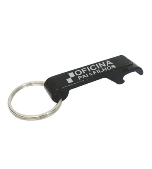 Chaveiro Abridor de Metal Personalizado a Laser