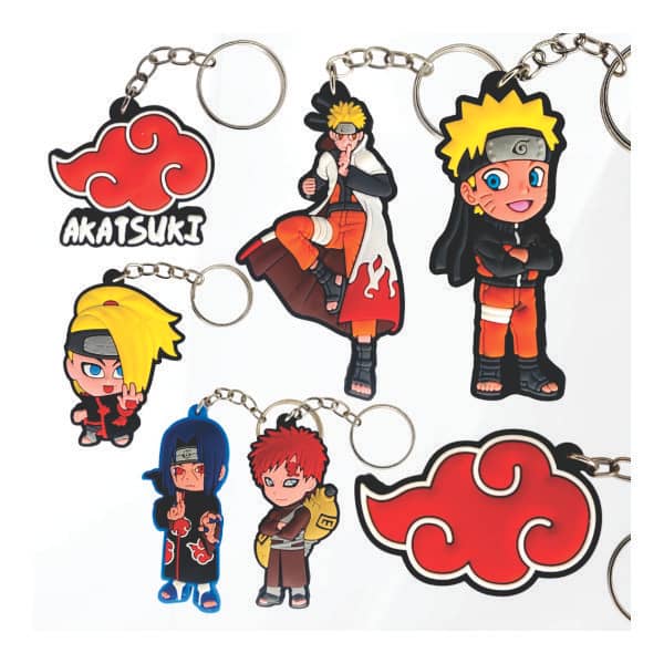 Chaveiro Emborrachado Naruto Brinde