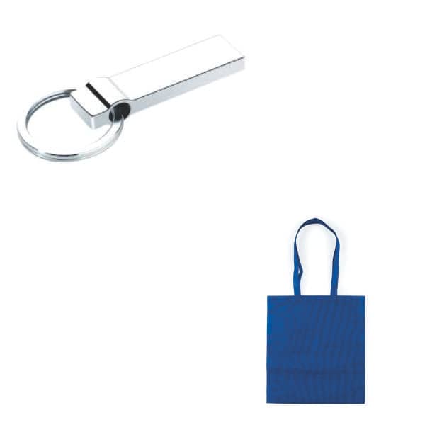 Chaveiro Pendrive e Sacola TNT Personalizado