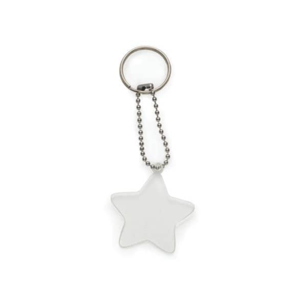 Chaveiro Plástico Estrela Personalizado
