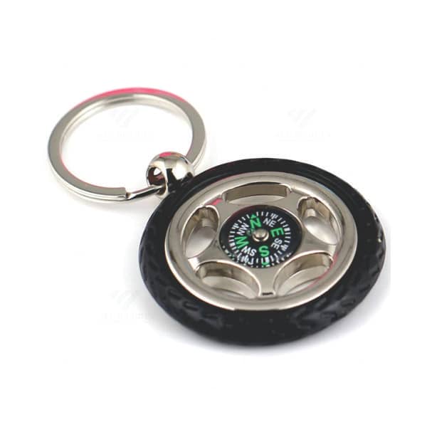 Chaveiro Pneu Bussola Personalizada
