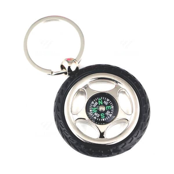 Chaveiro Pneu Bussola Personalizada