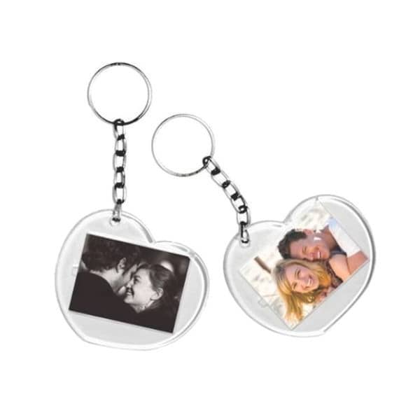 Chaveiro Porta Retrato Coração Personalizado