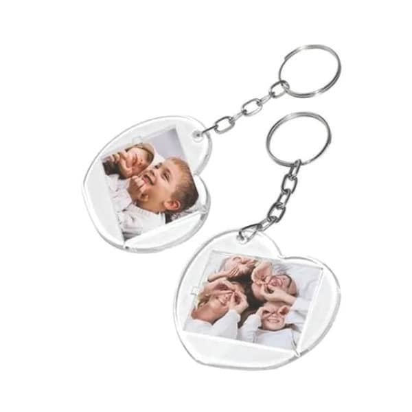 Chaveiro Porta Retrato Coração Personalizado