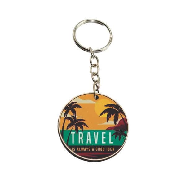 Chaveiro Redondo de Plástico Personalizado