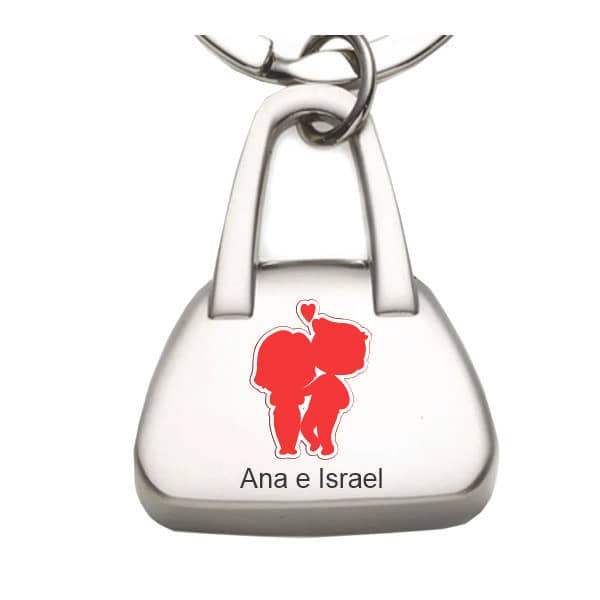 Chaveiro Sacola Casamento Personalizado
