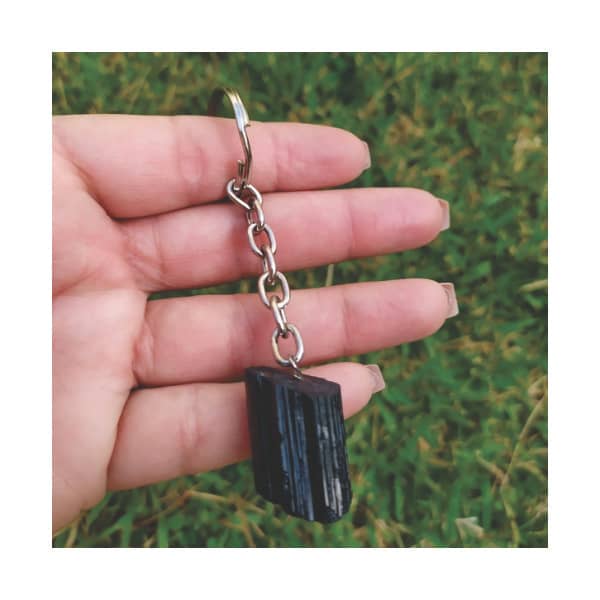 Chaveiro Turmalina Negra Cristal