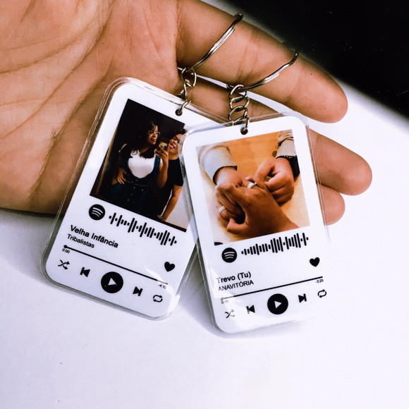 Chaveiro acrílico personalizado spotify
