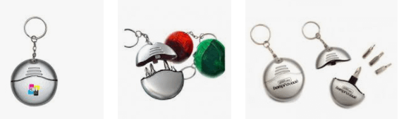 Chaveiro com kit de ferramenta personalizado 4 peças