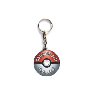 Chaveiro de Acrilico Pokebola Personalizado