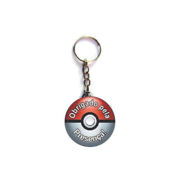 Chaveiro de Acrilico Pokebola Personalizado