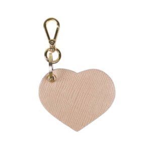 Chaveiro de Couro Formato de Coração