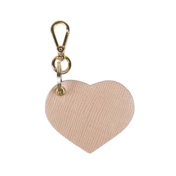 Chaveiro de Couro Formato de Coração