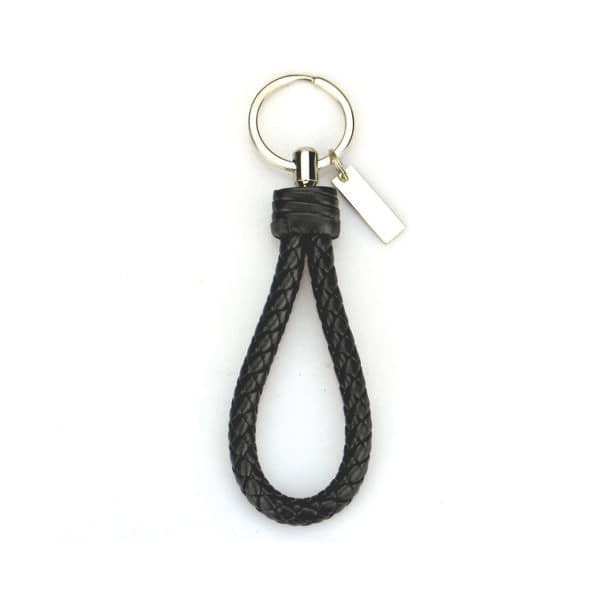 Chaveiro de Couro Trançado Personalizado