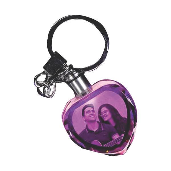 Chaveiro de Cristal com Led Personalizado