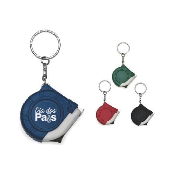 Chaveiro de Plástico Trena 1 Metro Personalizado