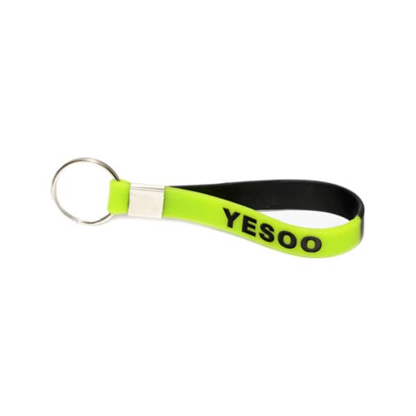 Chaveiro de silicone bi-color customizado