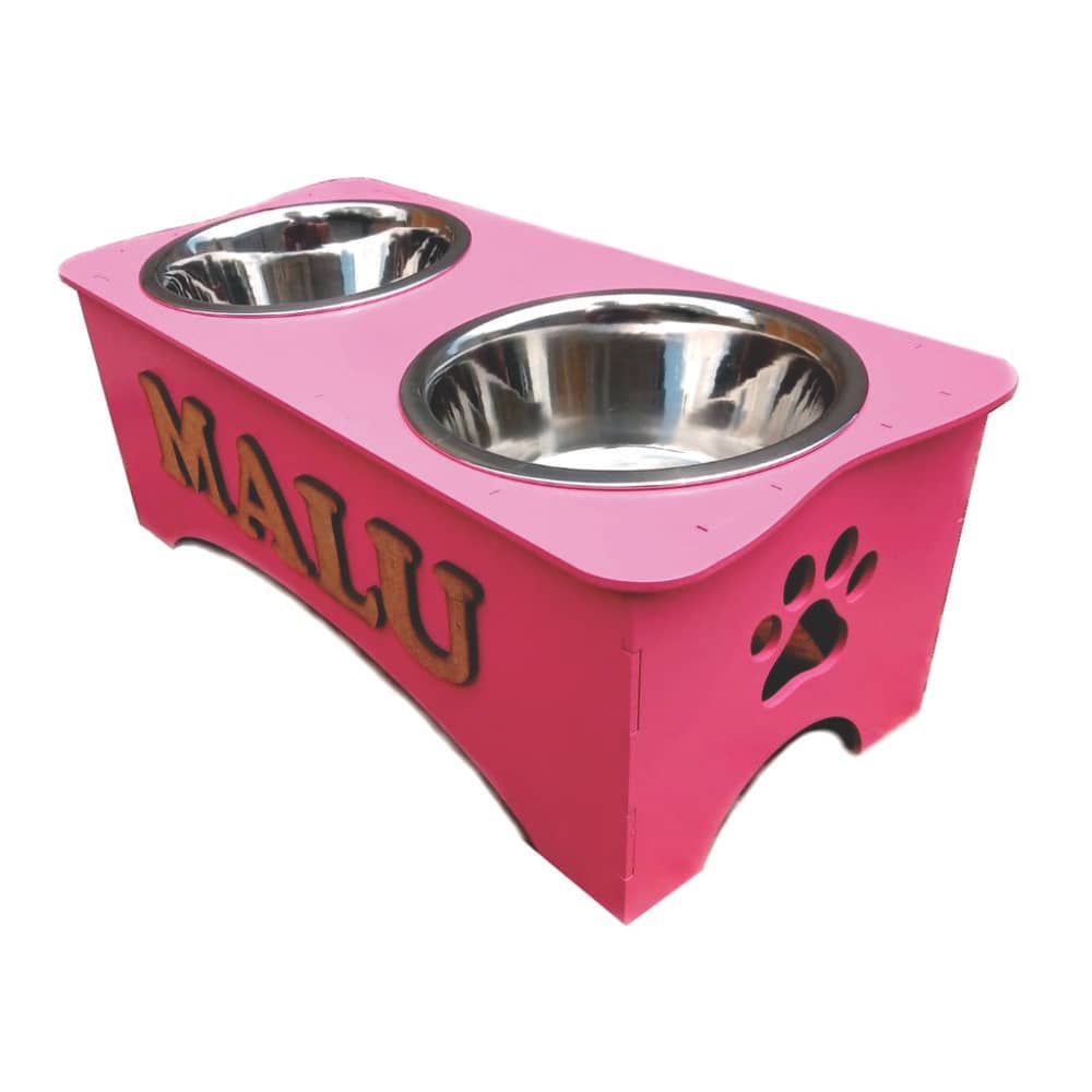 Comedouro Duplo Personalizado Cachorro