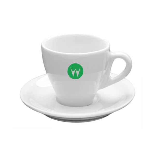 Conjunto Xicara 90ml e Pires Cerâmico Personalizado