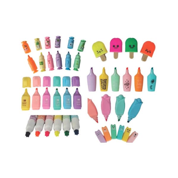 Conjunto com Mini Canetas Marca Texto