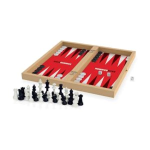 Conjunto de Gamão Clássico Personalizado