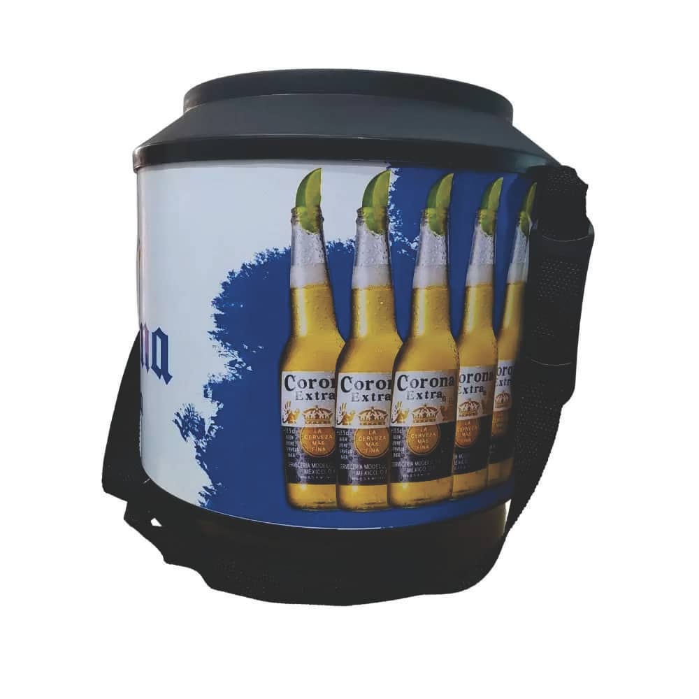 Cooler Redondo Térmico Estampa Cerveja 30 Litros com Alça