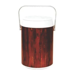 Cooler Térmico Estampa de Madeira 30 Litros Latas Cerveja Drink