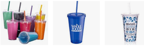 Copo Acrilico Parede Dupla Personalizado