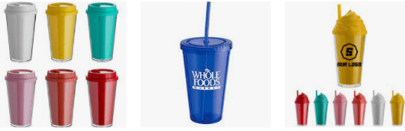 Copo acrílico parede dupla personalizada