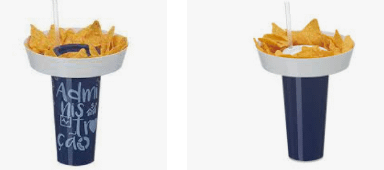 Copo e petisqueira personalizado