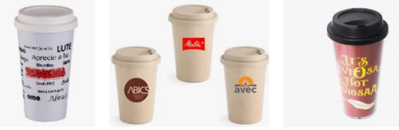 Copo de café com tampa personalizado