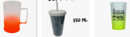 Copo degrade personalizado