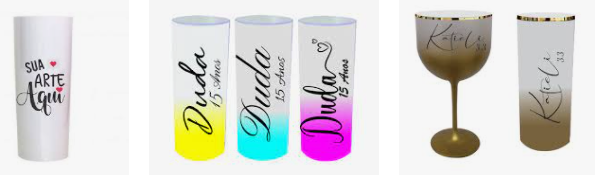 Copo long drink jateado personalizado