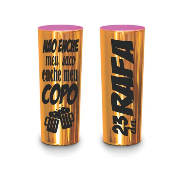 Copo long drink metalizado personalizado