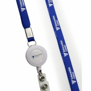 Cordão porta crachá retrátil personalizado
